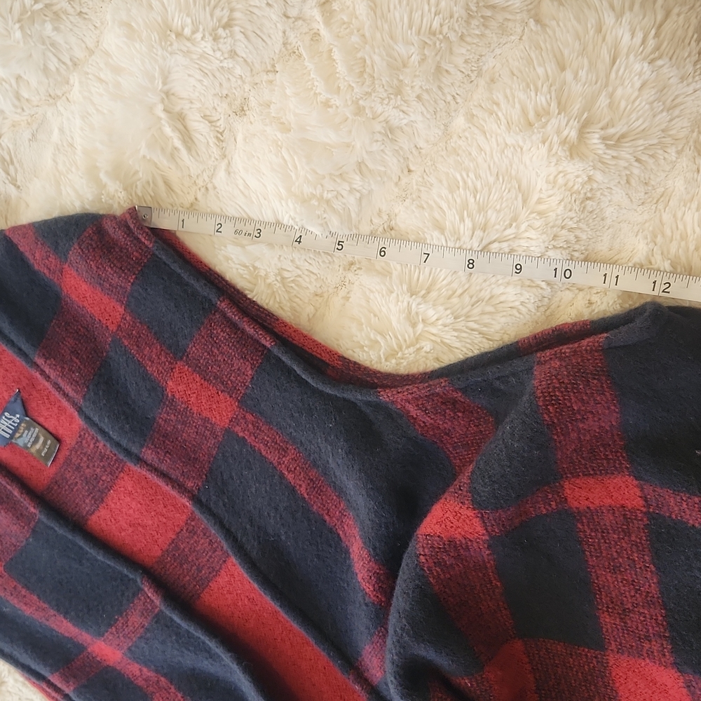 Hayes Plaid Sleeveles Long Vest one size - Picture 7 of 11